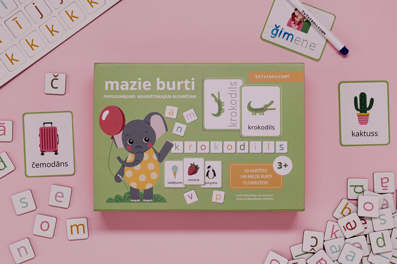 MAZIE BURTI- papildinājums Magnētiskajam alfabētam