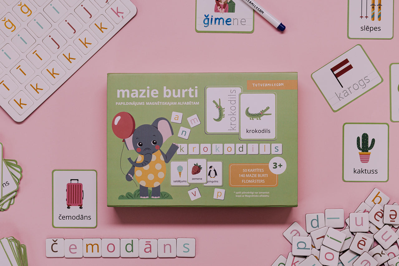 Mazie burti- papildinājums Magnētiskajam alfabētam